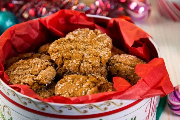 Spiced Gingersnap Cookies